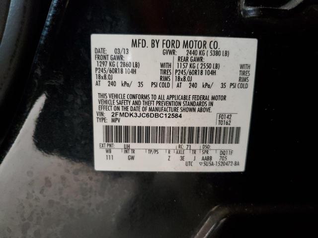 Photo 11 VIN: 2FMDK3JC6DBC12584 - FORD EDGE SEL 