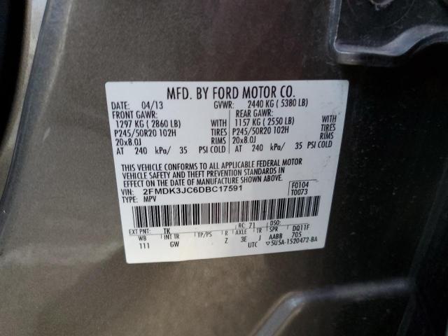 Photo 12 VIN: 2FMDK3JC6DBC17591 - FORD EDGE 