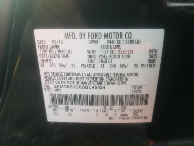 Photo 9 VIN: 2FMDK3JC6DBC45424 - FORD EDGE SEL 