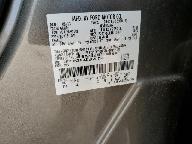 Photo 13 VIN: 2FMDK3JC6DBC61736 - FORD EDGE SEL 