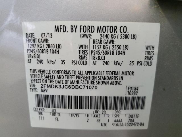 Photo 11 VIN: 2FMDK3JC6DBC71070 - FORD EDGE 