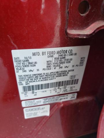 Photo 12 VIN: 2FMDK3JC6DBE32677 - FORD EDGE SEL 