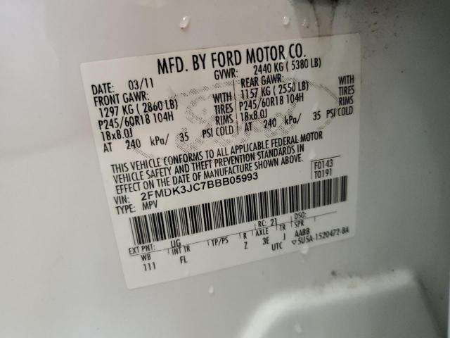 Photo 12 VIN: 2FMDK3JC7BBB05993 - FORD EDGE 