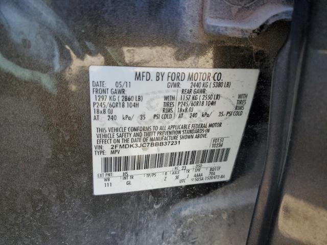 Photo 12 VIN: 2FMDK3JC7BBB37231 - FORD EDGE SEL 