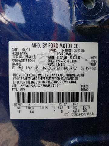 Photo 13 VIN: 2FMDK3JC7BBB47161 - FORD EDGE SEL 