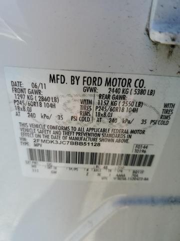 Photo 12 VIN: 2FMDK3JC7BBB51128 - FORD EDGE 