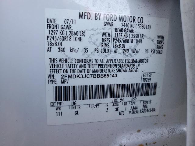 Photo 9 VIN: 2FMDK3JC7BBB65143 - FORD EDGE SEL 