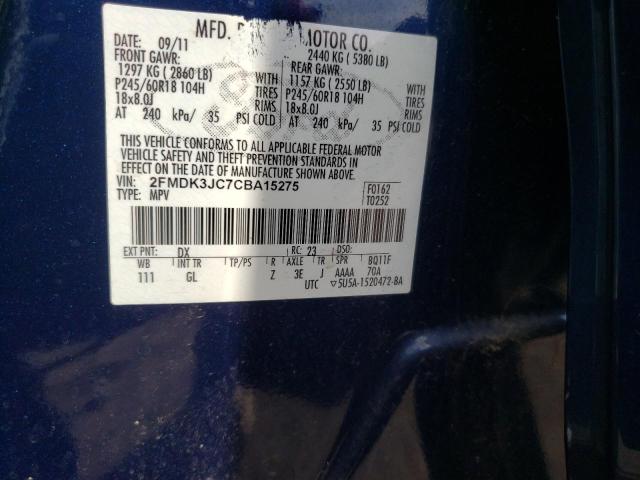 Photo 12 VIN: 2FMDK3JC7CBA15275 - FORD EDGE SEL 