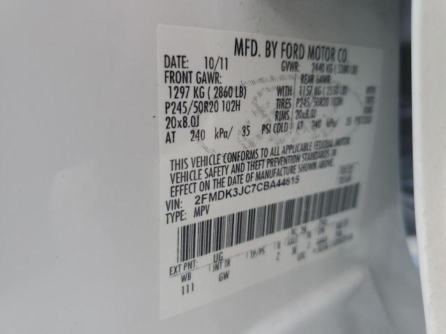 Photo 13 VIN: 2FMDK3JC7CBA44615 - FORD EDGE SEL 