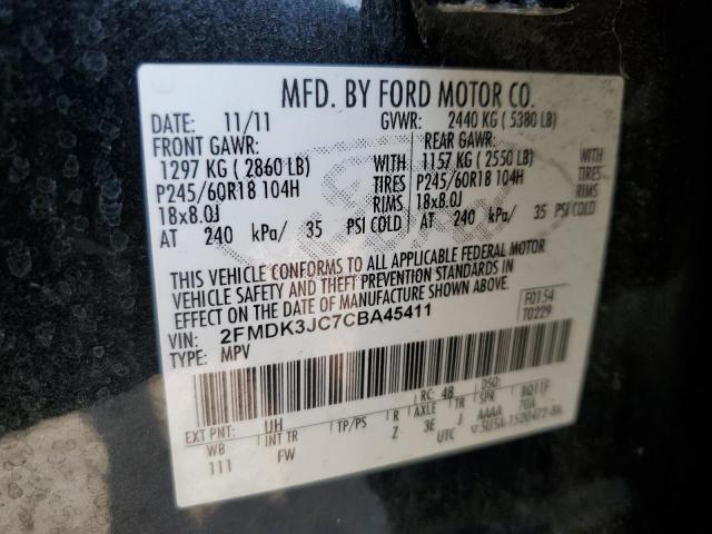 Photo 13 VIN: 2FMDK3JC7CBA45411 - FORD EDGE SEL 