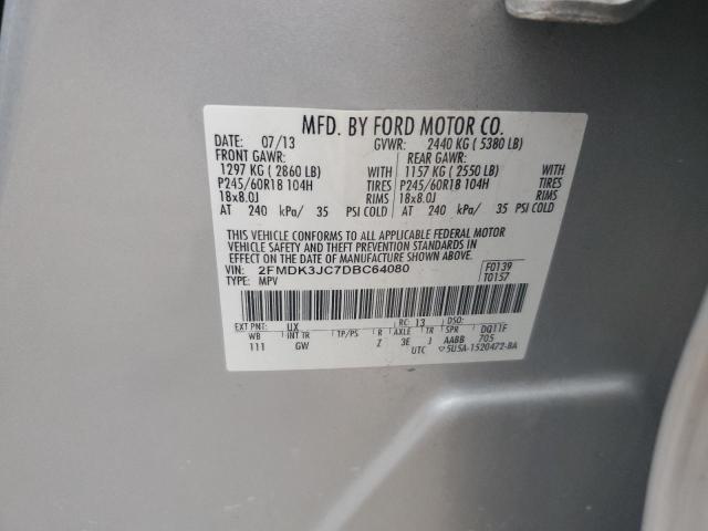 Photo 11 VIN: 2FMDK3JC7DBC64080 - FORD EDGE 