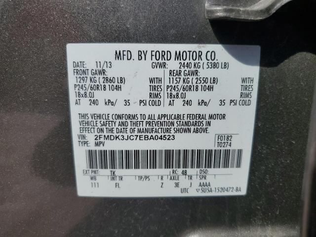 Photo 11 VIN: 2FMDK3JC7EBA04523 - FORD EDGE SEL 