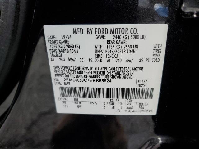 Photo 13 VIN: 2FMDK3JC7EBB85624 - FORD EDGE SEL 