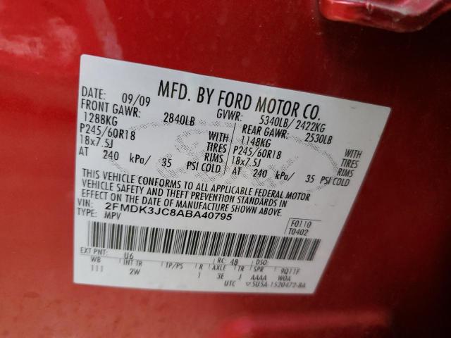 Photo 12 VIN: 2FMDK3JC8ABA40795 - FORD EDGE SEL 