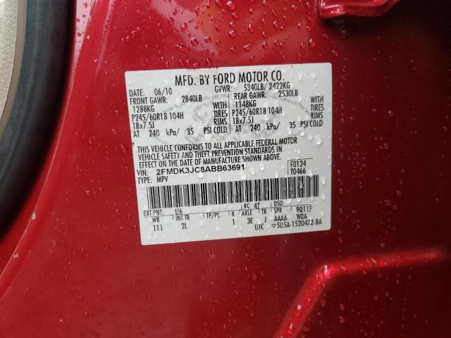 Photo 9 VIN: 2FMDK3JC8ABB63691 - FORD EDGE SEL 