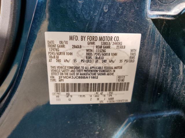 Photo 13 VIN: 2FMDK3JC8BBA11802 - FORD EDGE SEL 