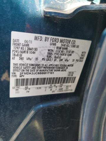 Photo 12 VIN: 2FMDK3JC8BBB17151 - FORD EDGE 