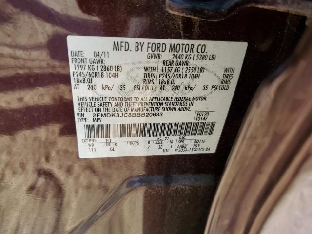 Photo 12 VIN: 2FMDK3JC8BBB20633 - FORD EDGE 