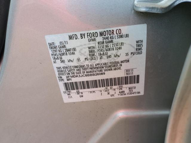 Photo 11 VIN: 2FMDK3JC8BBB26089 - FORD EDGE SEL 