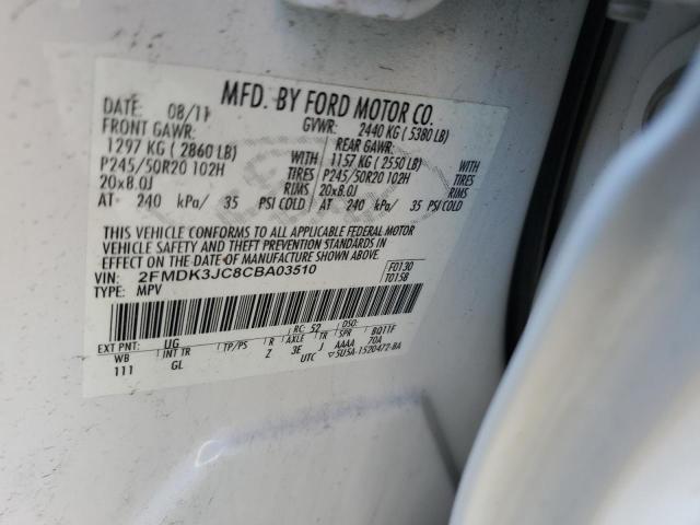 Photo 11 VIN: 2FMDK3JC8CBA03510 - FORD EDGE 