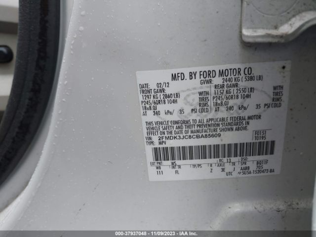 Photo 8 VIN: 2FMDK3JC8CBA85609 - FORD EDGE 