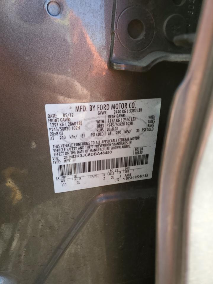 Photo 12 VIN: 2FMDK3JC8DBA48450 - FORD EDGE 