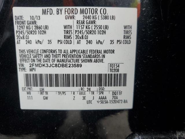 Photo 12 VIN: 2FMDK3JC8DBE23589 - FORD EDGE SEL 