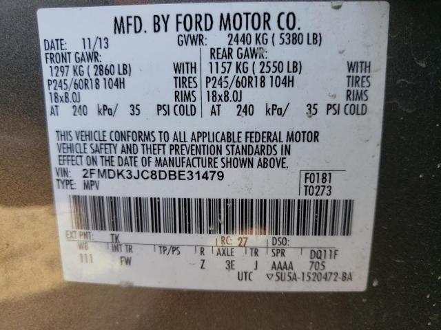 Photo 12 VIN: 2FMDK3JC8DBE31479 - FORD EDGE 