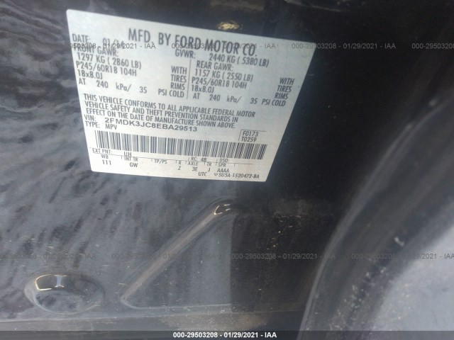 Photo 8 VIN: 2FMDK3JC8EBA29513 - FORD EDGE 