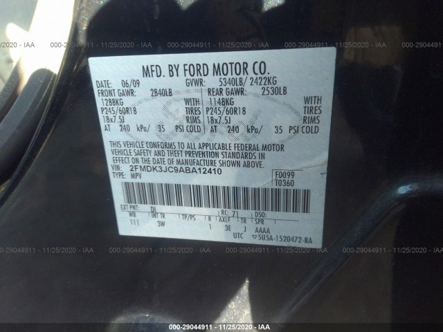 Photo 8 VIN: 2FMDK3JC9ABA12410 - FORD EDGE 