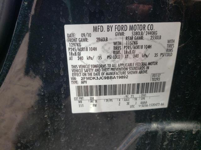 Photo 11 VIN: 2FMDK3JC9BBA19892 - FORD EDGE 