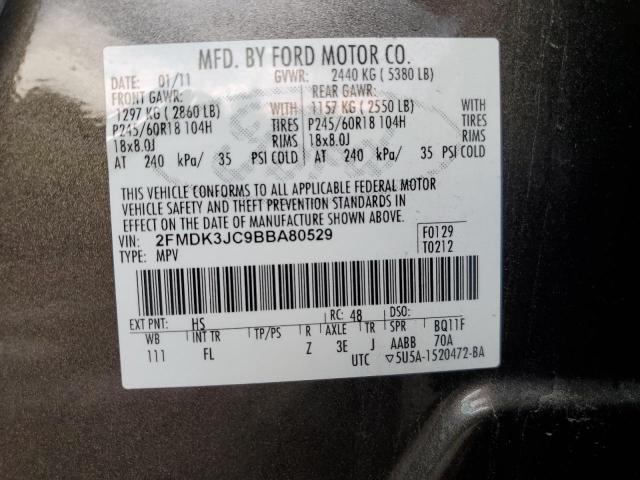 Photo 12 VIN: 2FMDK3JC9BBA80529 - FORD EDGE 