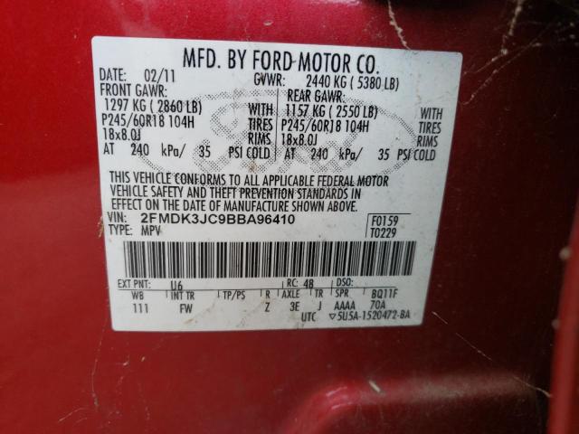 Photo 11 VIN: 2FMDK3JC9BBA96410 - FORD EDGE 