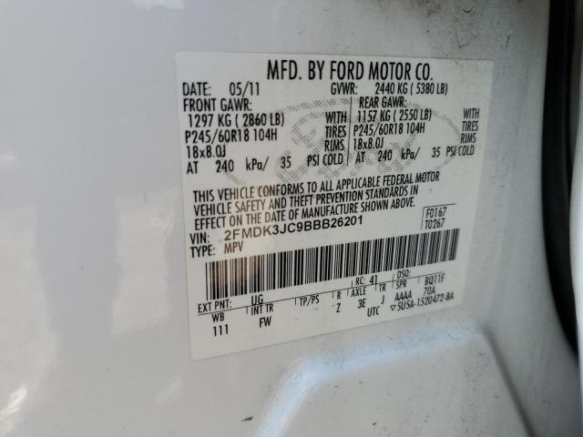 Photo 12 VIN: 2FMDK3JC9BBB26201 - FORD EDGE SEL 