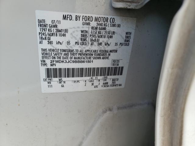 Photo 9 VIN: 2FMDK3JC9BBB61501 - FORD EDGE SEL 