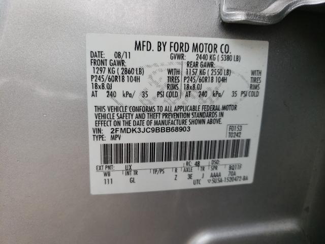 Photo 9 VIN: 2FMDK3JC9BBB68903 - FORD EDGE SEL 