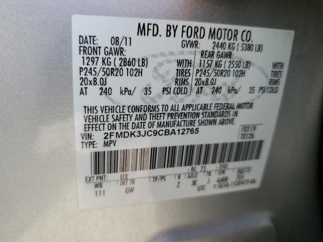 Photo 11 VIN: 2FMDK3JC9CBA12765 - FORD EDGE 