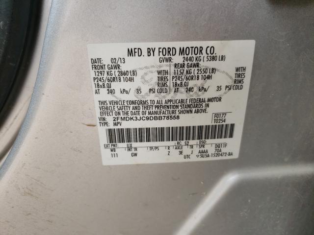 Photo 9 VIN: 2FMDK3JC9DBB78558 - FORD EDGE SEL 