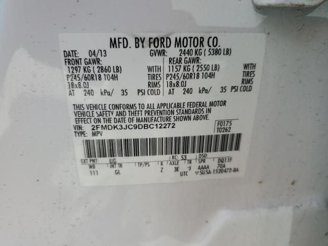 Photo 12 VIN: 2FMDK3JC9DBC12272 - FORD EDGE 