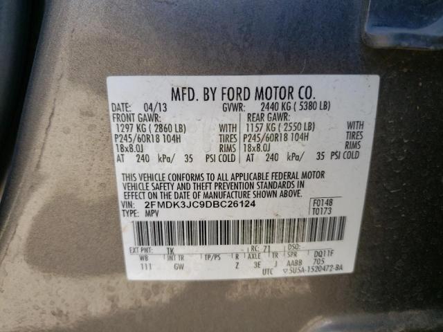 Photo 12 VIN: 2FMDK3JC9DBC26124 - FORD EDGE SEL 