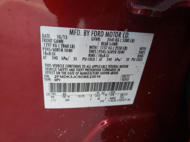 Photo 9 VIN: 2FMDK3JC9DBE23519 - FORD EDGE 