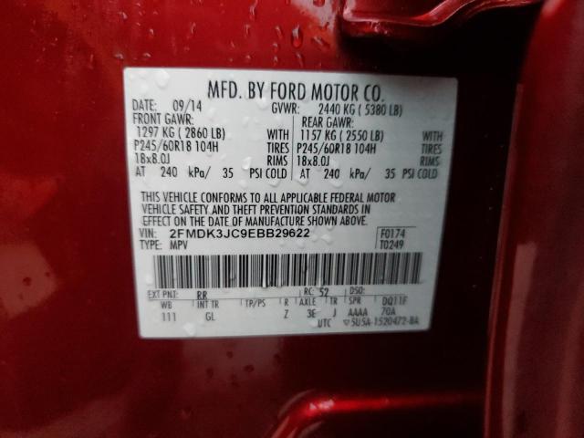 Photo 12 VIN: 2FMDK3JC9EBB29622 - FORD EDGE 