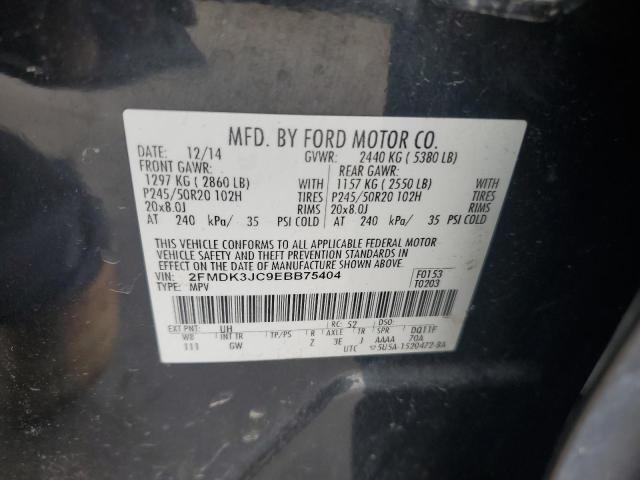 Photo 11 VIN: 2FMDK3JC9EBB75404 - FORD EDGE SEL 