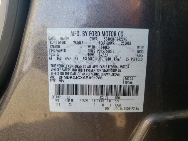 Photo 9 VIN: 2FMDK3JCXABA01786 - FORD EDGE SEL 