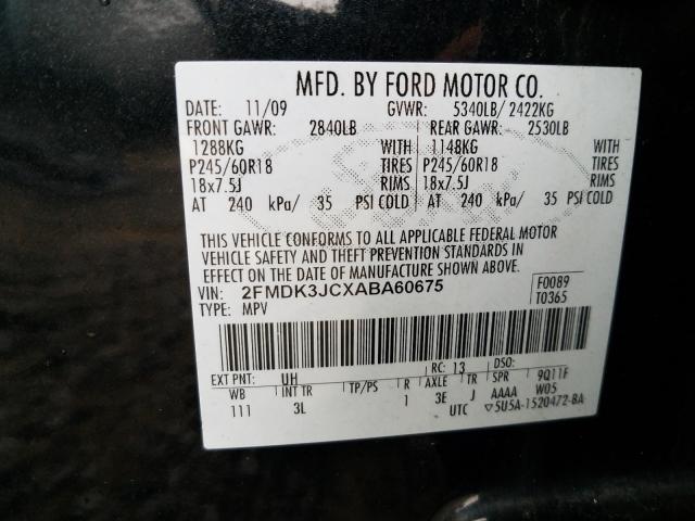 Photo 9 VIN: 2FMDK3JCXABA60675 - FORD EDGE SEL 