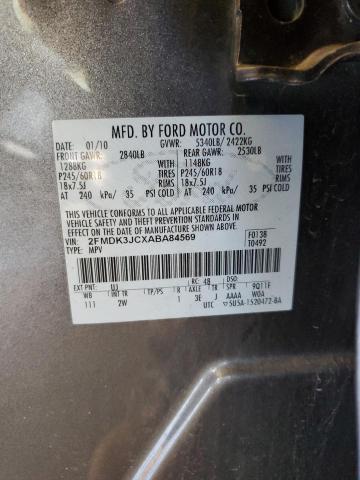 Photo 9 VIN: 2FMDK3JCXABA84569 - FORD EDGE SEL 