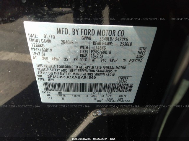 Photo 8 VIN: 2FMDK3JCXABA94969 - FORD EDGE 