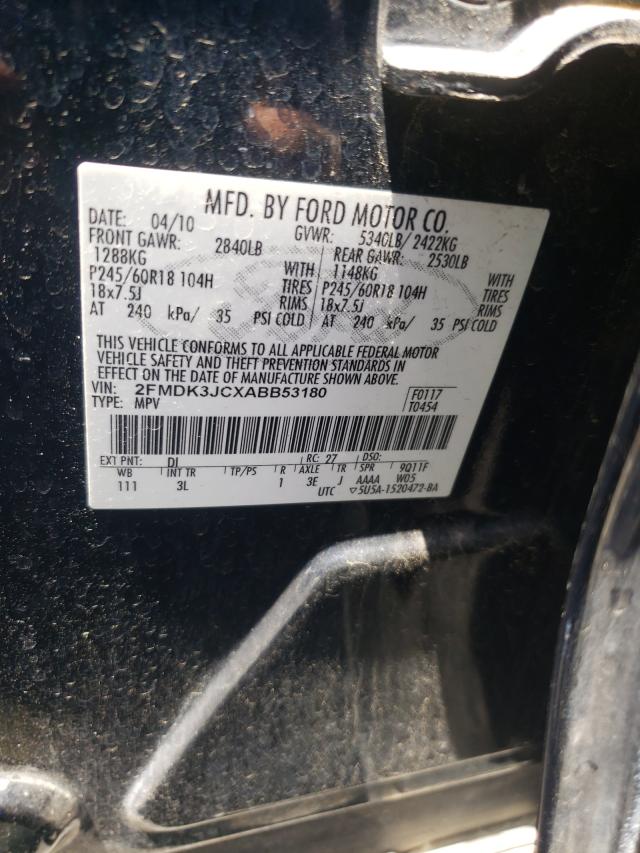 Photo 9 VIN: 2FMDK3JCXABB53180 - FORD EDGE SEL 