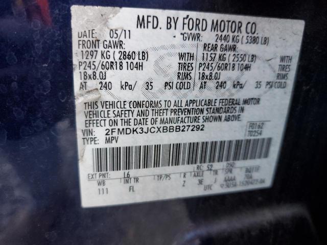 Photo 12 VIN: 2FMDK3JCXBBB27292 - FORD EDGE 