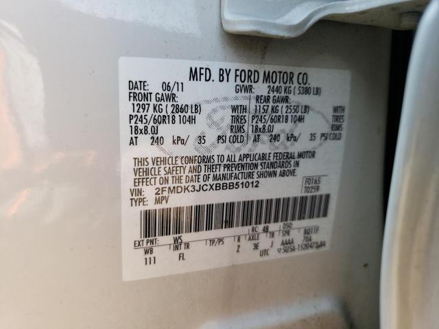 Photo 12 VIN: 2FMDK3JCXBBB51012 - FORD EDGE SEL 